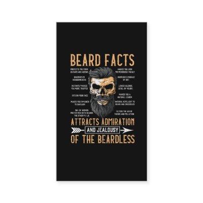 Funny Beard Facts Bearded Man Mustache Humor