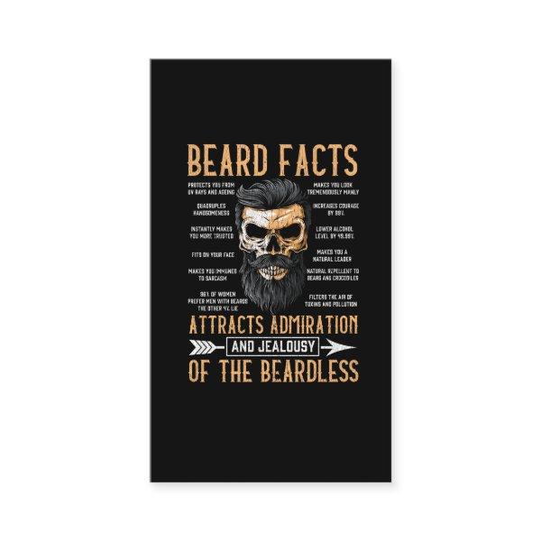 Funny Beard Facts Bearded Man Mustache Humor