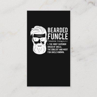 Funny Bearded Uncle Definition Mustache Humor