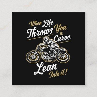 Funny Biker Quotes Sarcastic Motorcycle Rider Gift Square