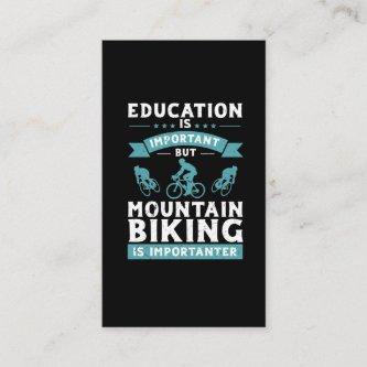 Funny Biking Quote Education But Bike Lover