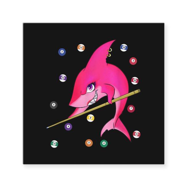 Funny Billiards Pool Shark Female Square