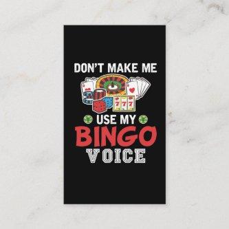 Funny Bingo Player Casino Gambler Bingo Voice