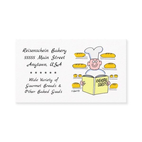 Funny Bread Baker Cartoon Bakery