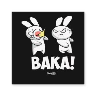 Funny Bunny Baka Rabbit Baka Cute Bunny Lover Gift Square