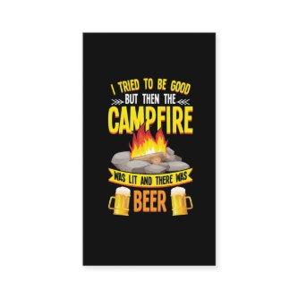 Funny Camping and Beer Lover Campfire Humor