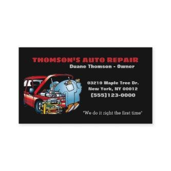Funny Cartoon Automotive Mechanic Auto