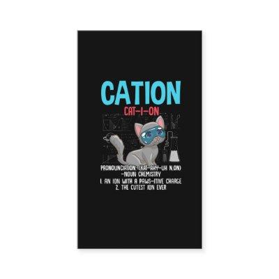 Funny Chemistry Scientist Cation Element Cat Lover