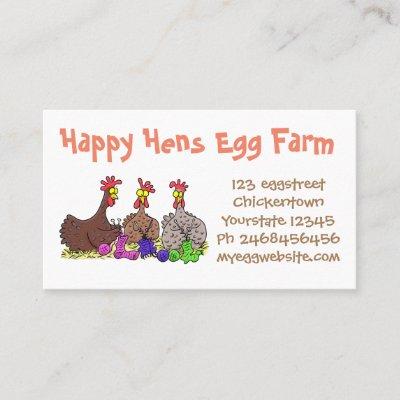 Funny chickens cartoon eggs for sale