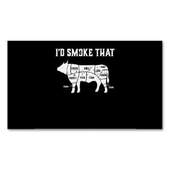 Funny Cow Bbq  Pit Master Gift  Magnet