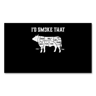 Funny Cow Bbq  Pit Master Gift  Magnet