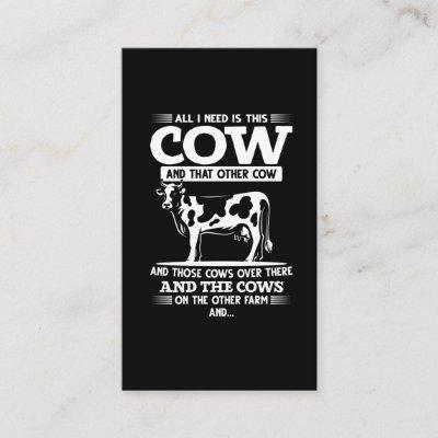 Funny Cow Farmer Cattle Farming Quotes