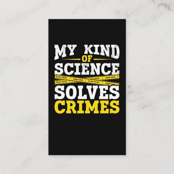 Funny Detective Forensic Science Crime Solver
