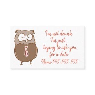 Funny drunk owl date