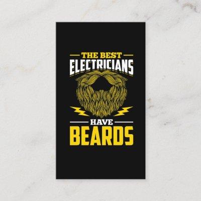 Funny Electrician Man Beards Mustache Humor