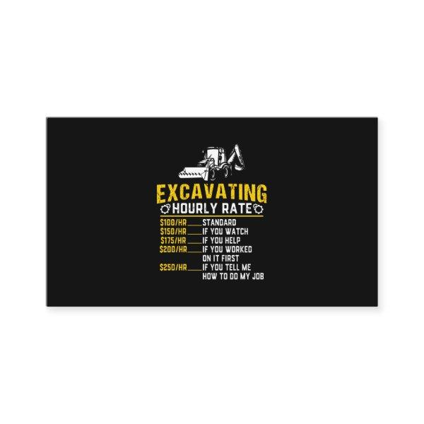 Funny Excavating Hourly Rate Excavator Machine