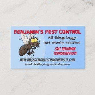 Funny fly cartoon pest control business