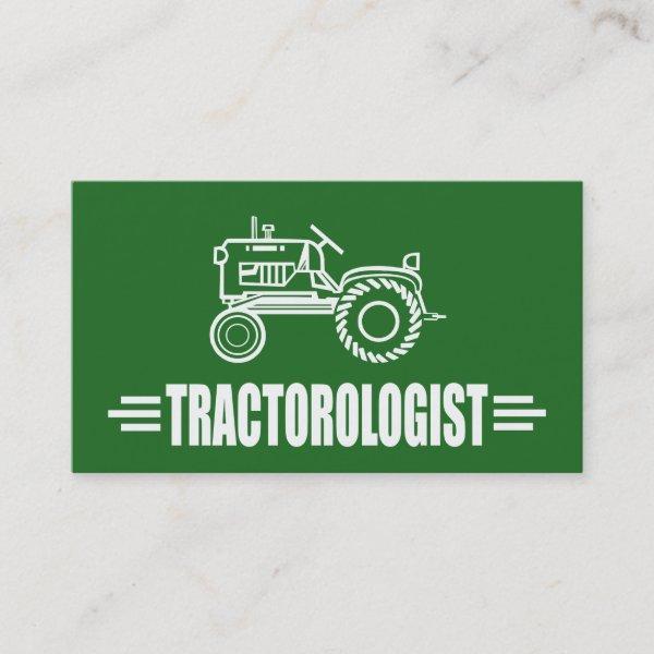 Funny Green Tractor Tractorologist Humorous