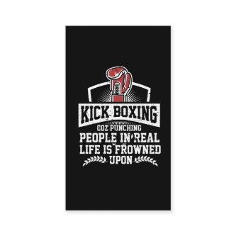 Funny Kickboxing Gift for Rude Martial Arts Boxer