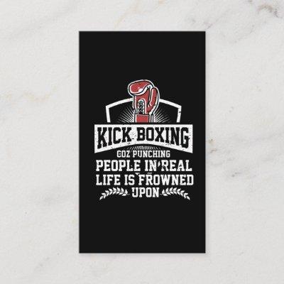 Funny Kickboxing Gift for Rude Martial Arts Boxer