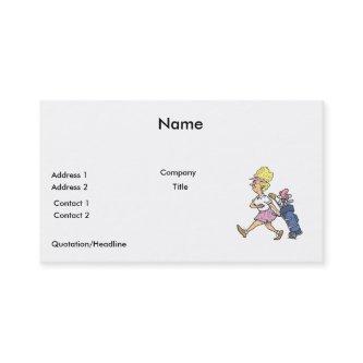 funny lady golfer cartoon graphic
