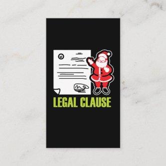 Funny Lawyer Gift Legal Santa Clause