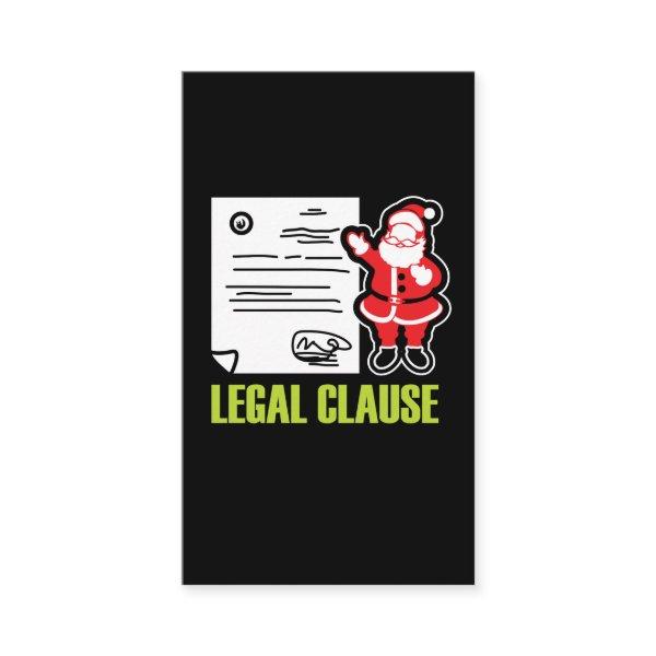 Funny Lawyer Gift Legal Santa Clause