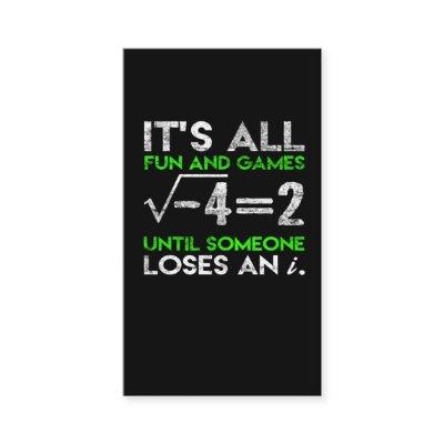 Funny Math Imaginary Number Equation Humor