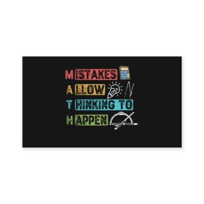 Funny Math. Mistakes Allow Thinking To Happen