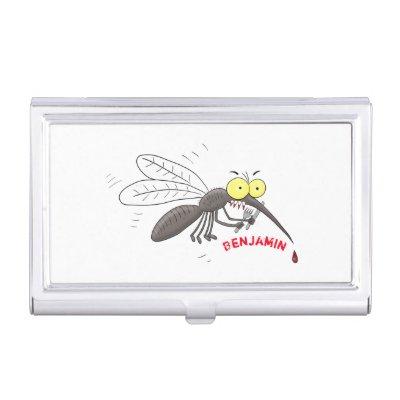 Funny mosquito insect cartoon illustration  case
