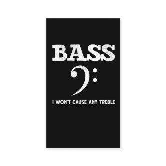 Funny Musical Treble Bass Player
