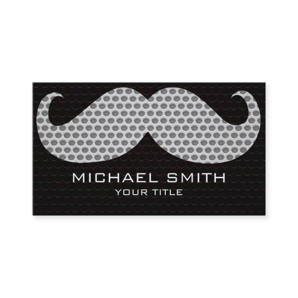 Funny Mustache Metal Hole