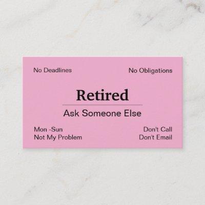 Funny Out Of Business Retirement