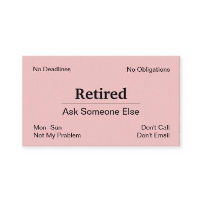 Funny Out of Business Retirement