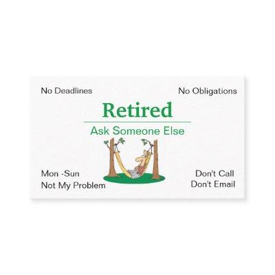 Funny Out of Business Retirement