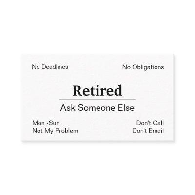 Funny Out Of Business Retirement