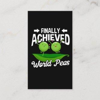 Funny Peas Pun World Peace Veggie Humor