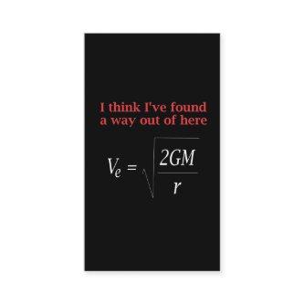 Funny Physics Joke Escape Velocity Gravity Science