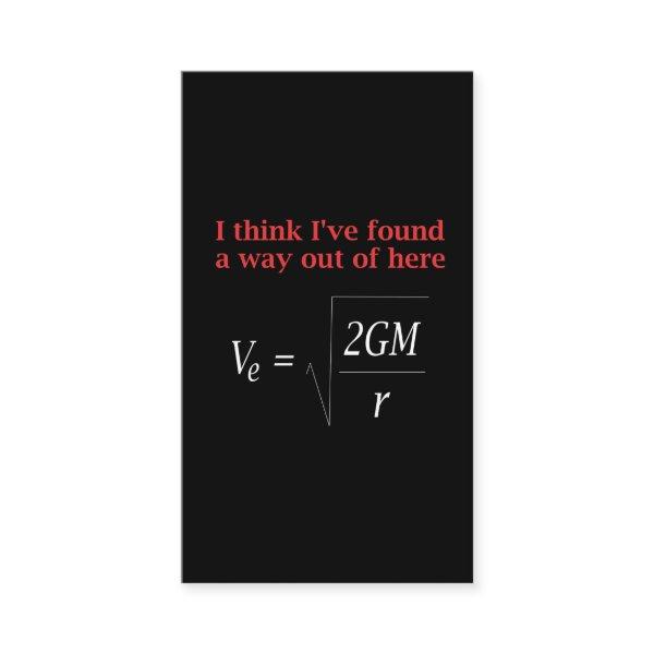 Funny Physics Joke Escape Velocity Gravity Science