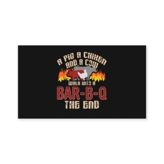 Funny Pig Chicken Cow Bar B Q Bbq Chef Cookie Cook