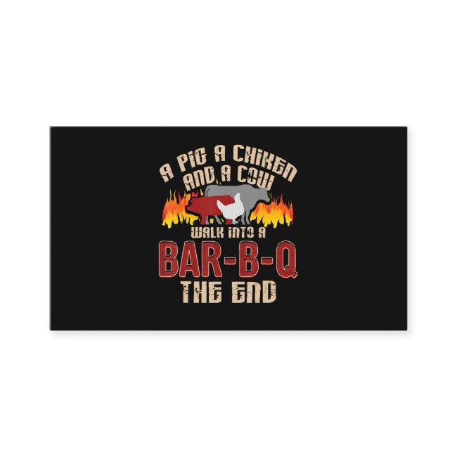 Funny Pig Chicken Cow Bar B Q Bbq Chef Cookie Cook