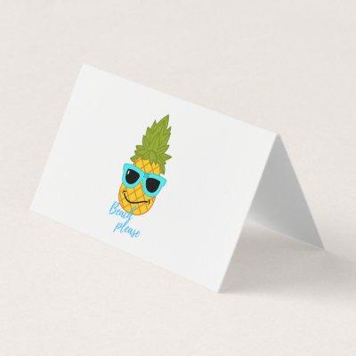 Funny Pineapple Chilling With Summer Sunglasses