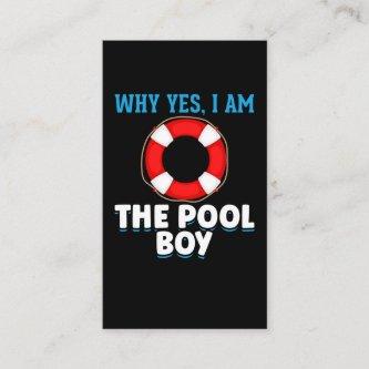 Funny Pool Boy Swimmer Humor