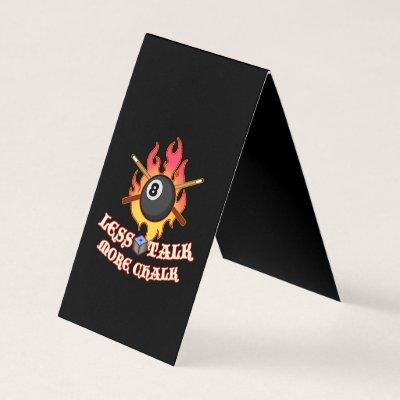 Funny Pool Player Gift Billiard Balls Less Talk
