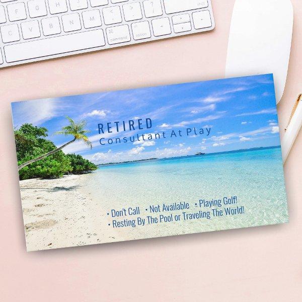 Funny Retired, Beach & Palms, DIY Profession Gag B
