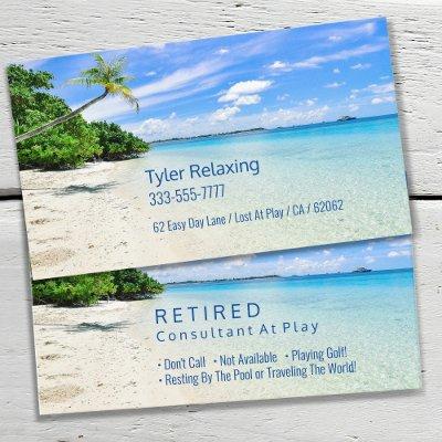 Funny Retired Beach & Palms DIY Profession Gag Vs2