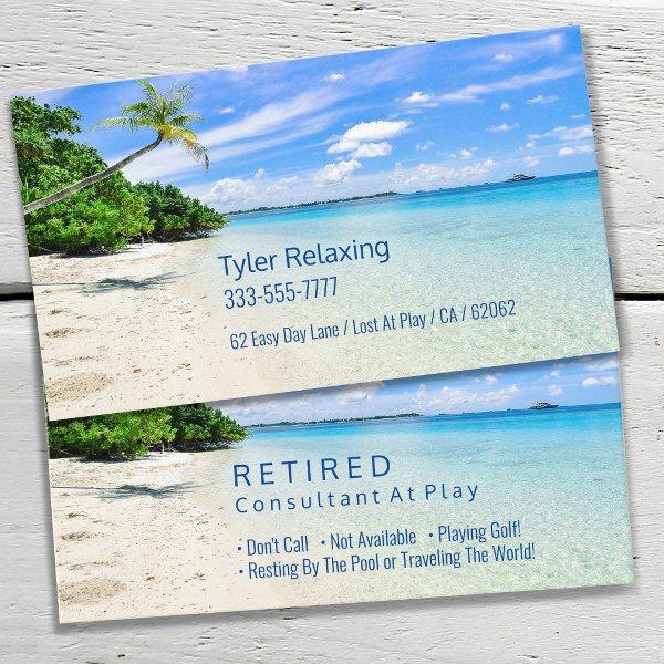 Funny Retired Beach & Palms DIY Profession Gag Vs2