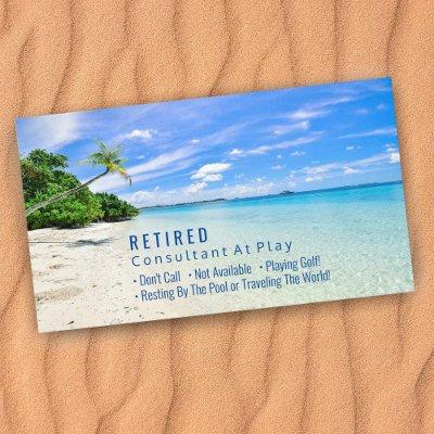 Funny Retired Beach & Palms DIY Profession Gag Vs2