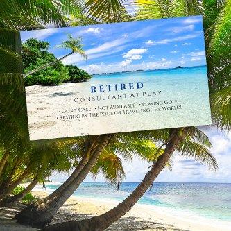 Funny Retired, Beach & Palms, Profession, Gag Vs2