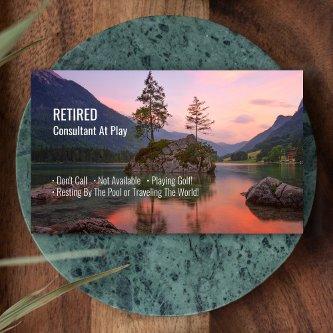 Funny Retired, Sunset Lake, DIY Profession Gag